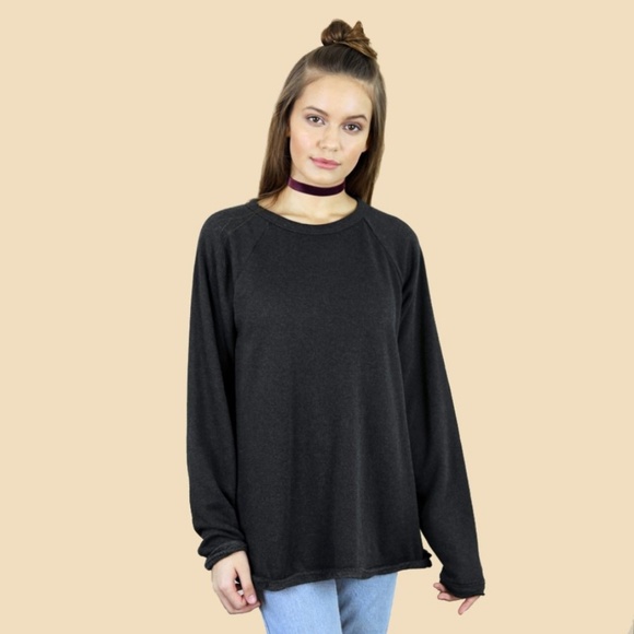 EMI JAY Sweaters - EMI JAY - BLACK SMOOSH SWEATER Sz M / L - So Soft!